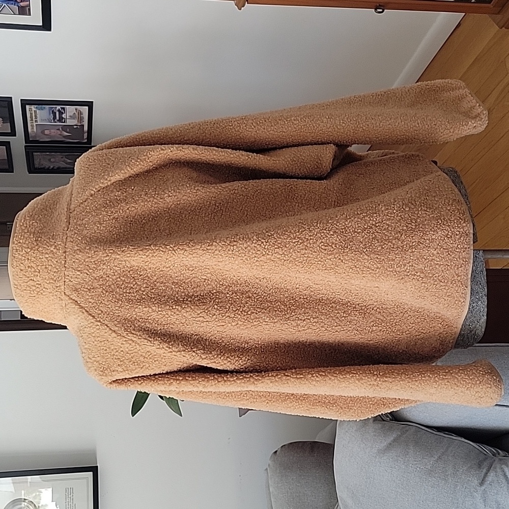 All In Motion Sherpa Teddy Jacket Large Tan - Picture 6 of 9
